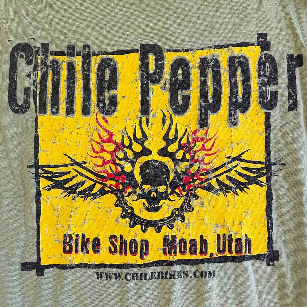 Vintage Long Sleeve Bike Graphic Tee-XL